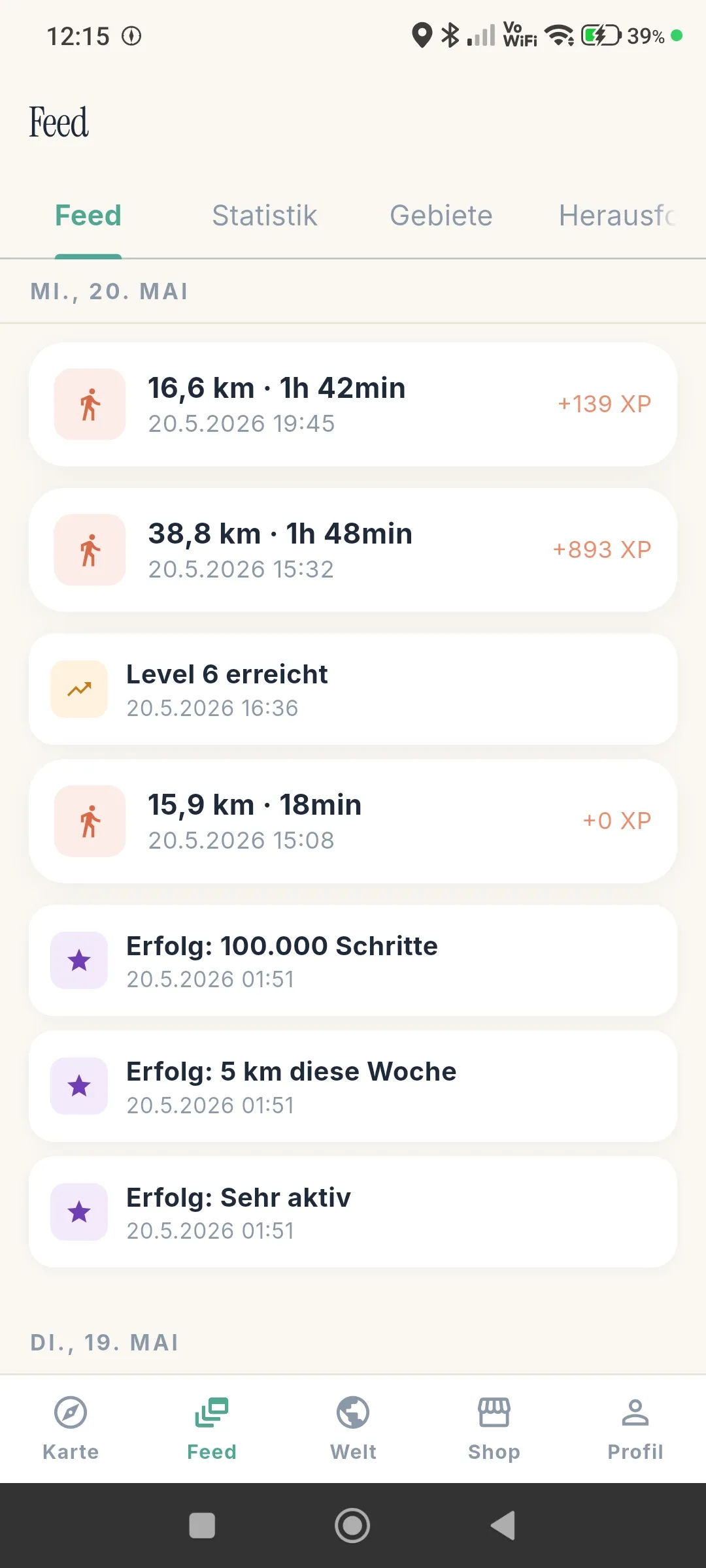 Walk the World – Feed